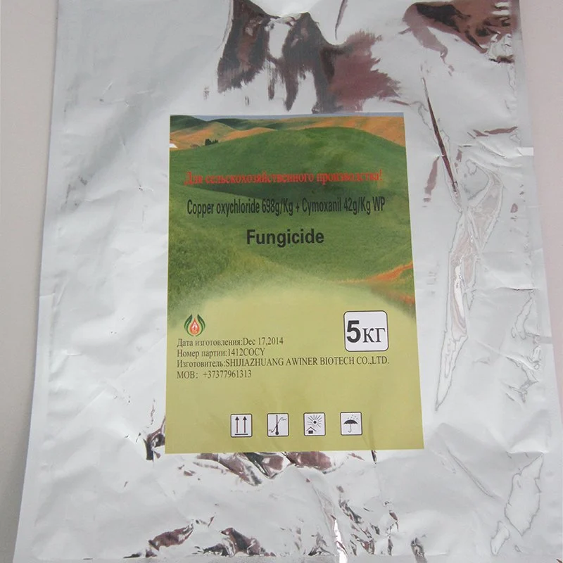 Cymoxanil 42g/kg + Copper Oxychloride 689.5g/kg WP Fungicide