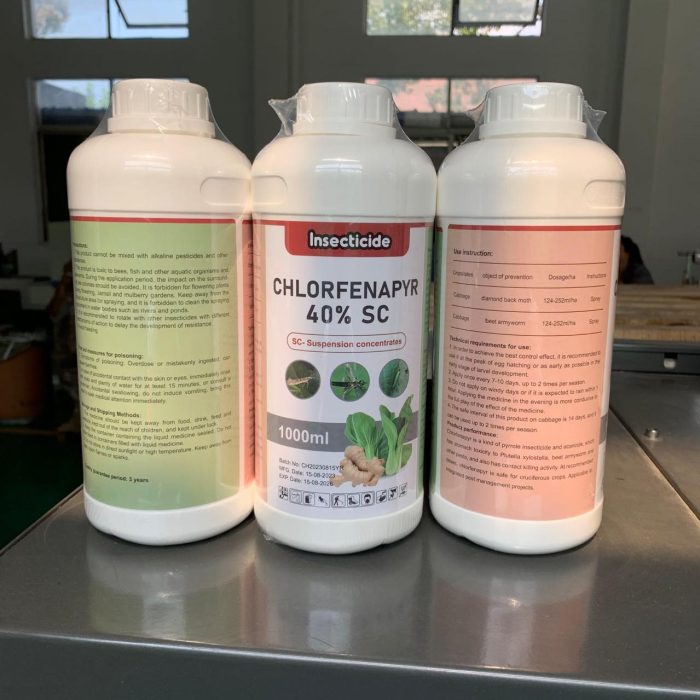 Chlorfenapyr 40% SC Insecticide – Bed Bug & Thrips Control for Poultry & Agriculture
