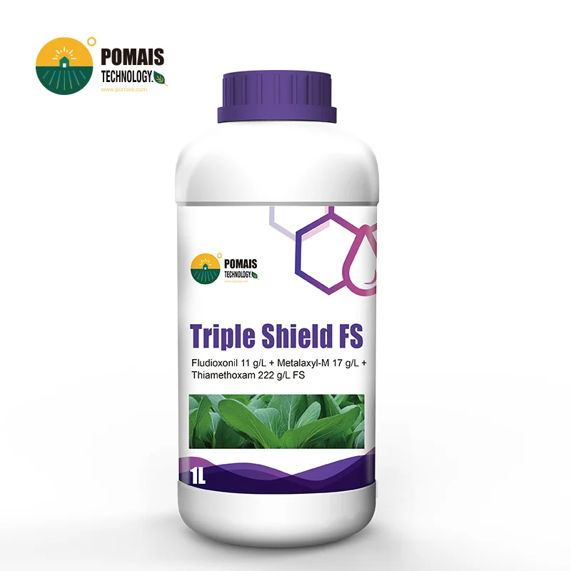 Fludioxonil 11 g/L + Metalaxyl-M 17 g/L + Thiamethoxam 222 g/L FS