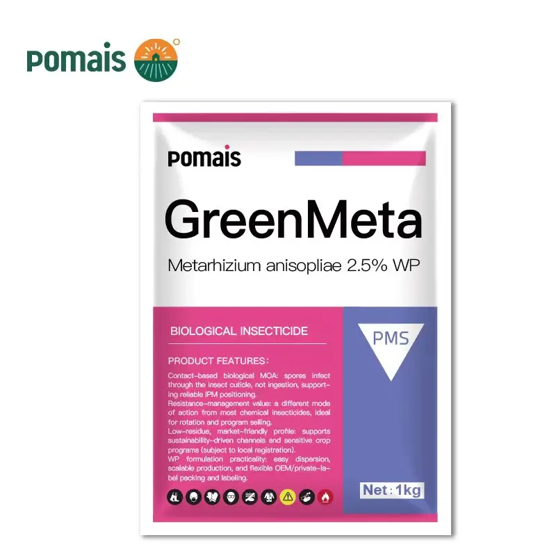 Metarhizium anisopliae Bio-Insecticide 2.5% WP, 10 Billion CFU/g OD, 5 Billion CFU/g SC