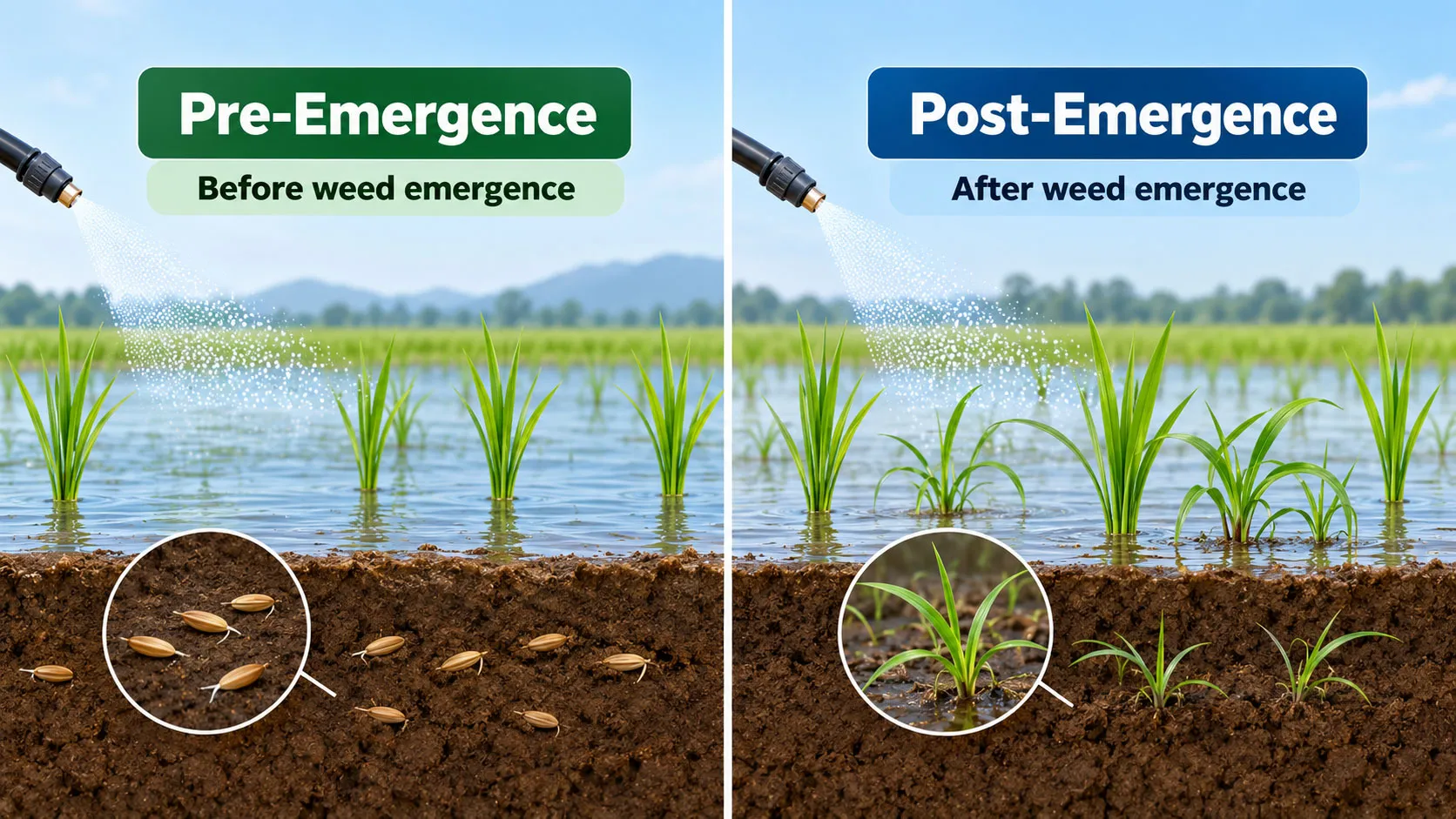 Pre-emergence-and-post-emergence-herbicide-timing-for-barnyardgrass-control-in-rice Pre emergence and post emergence herbicide timing for barnyardgrass control in rice